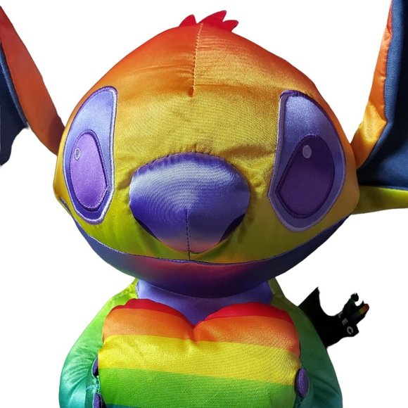 ^ DISNEY Store PLUSH - PRIDE COLLECTION - STITCH - RAINBOW - Picture 5 of 9